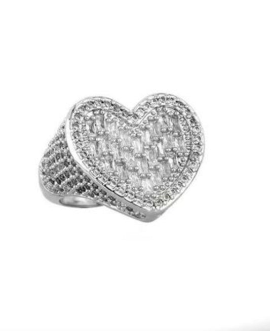 Baddie Heart Ring