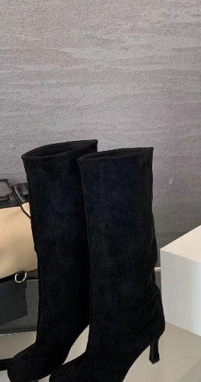 Suede Knee-high boots