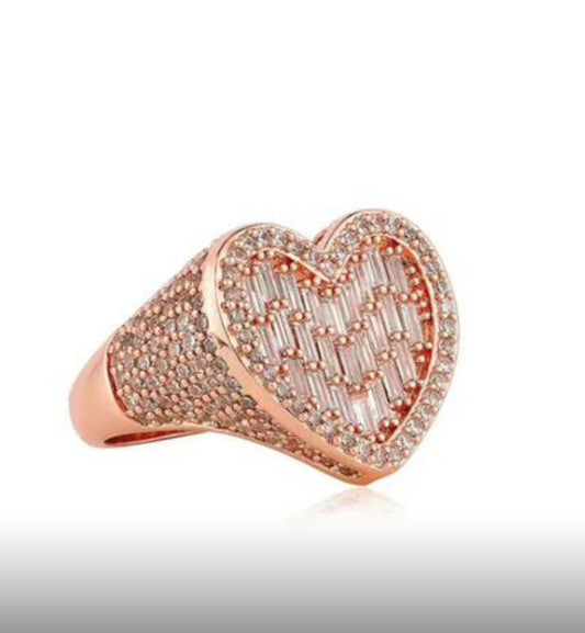 Baddie Heart Ring